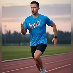 Nike Teal Dri-FIT Running Tee M